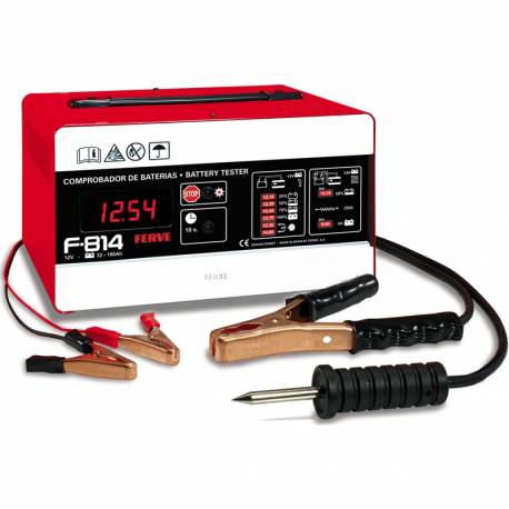 Comprobador de baterías y alternadores digital FERVE F-814