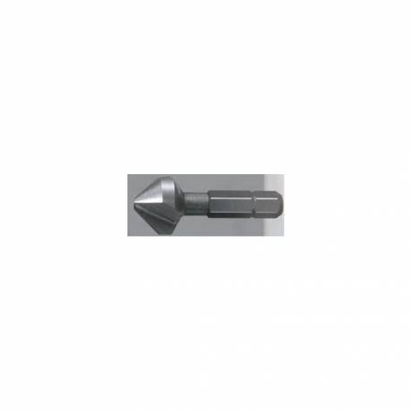 Avellanador cónico de HSS 10,4 mm, con vástago 1/4 hexagonal Makita