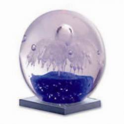 Orquidea en bola de cristal decorativa