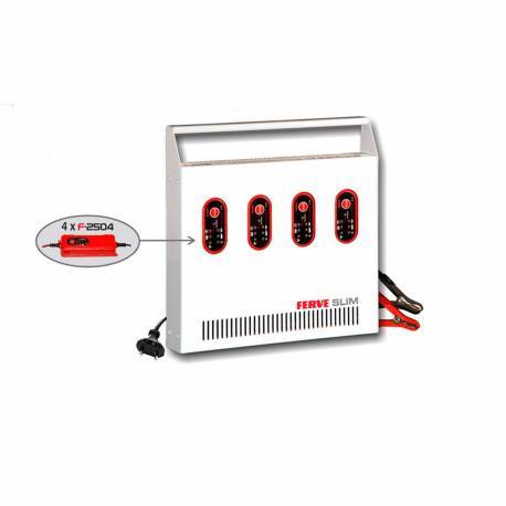 Ferve F-4412 Cargador automático HF 4 en 1 para baterías de 12V