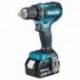 DDF485RTJ Taladro atornillador Makita a batería 18V LXT 50 Nm 5.0 Ah 2 Bat