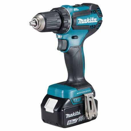 DDF485RTJ Taladro atornillador Makita a batería 18V LXT 50 Nm 5.0 Ah 2 Bat