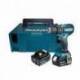 DHP485RTJ Taladro percutor Makita a batería 18V LXT 5.0Ah BL 50 Nm