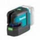 SK106GDZ Nivel láser en cruz y 4 puntos Makita a batería 12V verde