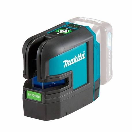 SK106GDZ Nivel láser en cruz y 4 puntos Makita a batería 12V verde