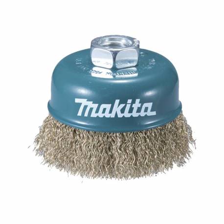 D-39805 Grata cónica ondulada de acero latonado 100 mm Makita