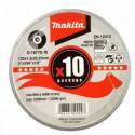 D-18770-10 Disco Makita de corte extrafino inoxidable 125 mm x 1.2 mm