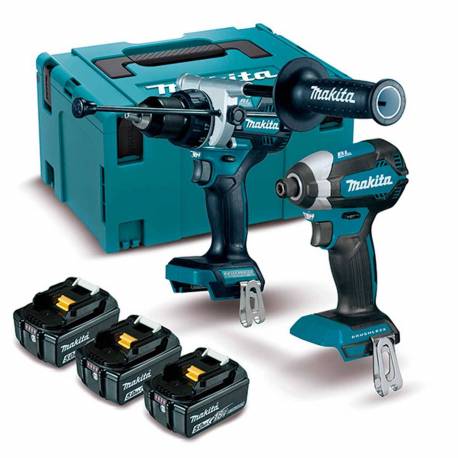 DLX2418TJ kit Makita DTD153Z+DHP486Z BL 18V LXT 5Ah 3 bat. MakPac