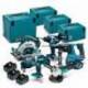 DLX6114TJ kit Makita DTD153+DHP486+DHR243+DGA513+DTM51+DHS680 18V 3 bat