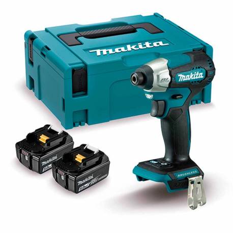 DTD157RTJ Atornillador impacto Makita BL 18V LXT 140Nm 5Ah 2 bat.