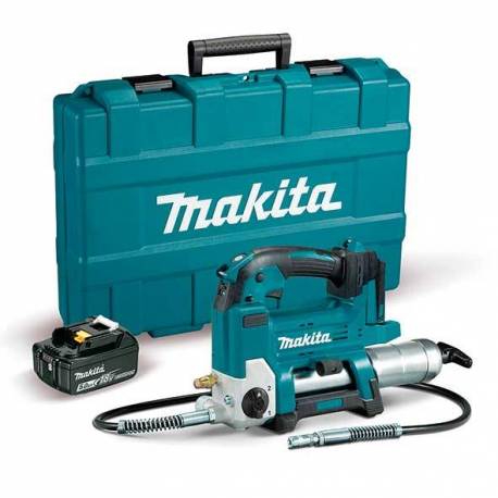 DGP180RT Engrasadora Makita 18V LXT 69Mpa 5Ah 1 bat. 2 velocidades
