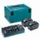 191U13-9 Kit de baterías Makita 40VMAX 5.0AH XGT BL4050Fx2 + DC40RB