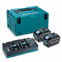 191U13-9 Kit de baterías Makita 40VMAX 5.0AH XGT BL4050Fx2 + DC40RB