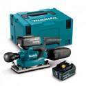 DBO380RTJ Lijadora Orbital Makita BL 18V LXT 93x185mm 5Ah 2 bat.