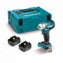 DTW301RTJ Llave impacto Makita BL 18V LXT 330Nm 5Ah 2 bat. MakPac 1/2"