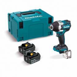 DTW701RTJ Llave impacto Makita BL 18V LXT 700Nm 5Ah 2 bat. MakPac 1/2"