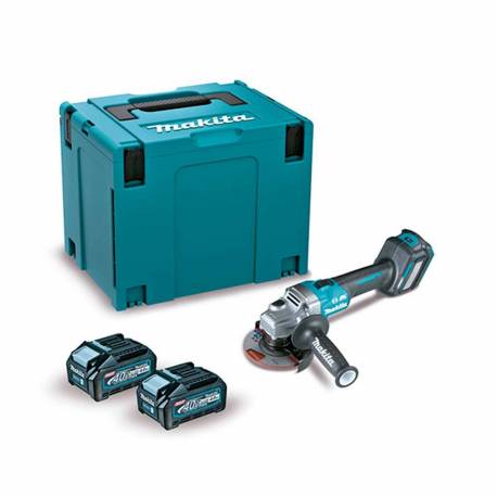 GA022GM201 Miniamoladora Makita BL 40Vmax XGT 115mm SAR 4Ah 2 bat.
