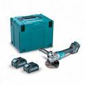 GA023GM201 Miniamoladora Makita BL 40Vmax XGT 125mm SAR 4Ah 2 bat.