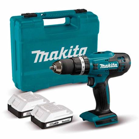 HP488D006 Taladro percutor Makita 18V 42Nm 2,0Ah 2 bat.