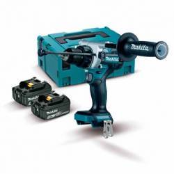 DHP486RTJ Taladro percutor Makita BL 18V LXT 130Nm 5Ah 2 bat. MakPac