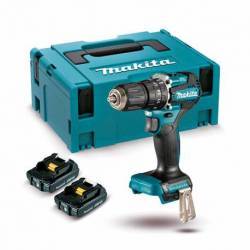 DHP487RAJ Taladro percutor Makita BL 18V LXT 40Nm 2Ah 2 bat. Compact