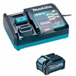 191J65-4 Kit de baterías Makita 40VMAX 4.0AH XGT BL4040x1 + DC40RA XGT